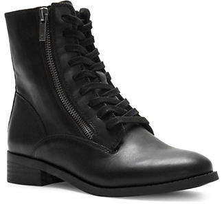 Lucky Brand Hildran Leather Moto Booties
