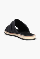 Thumbnail for your product : James Perse Ruched woven slides