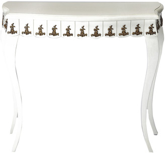 Butler Linor White & Gold Console Table