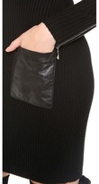 Thumbnail for your product : Milly Leather Pocket Knit Dress