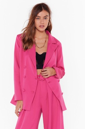 hot pink blazer jacket