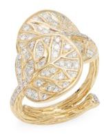 Michael Aram Diamonds in 18K Gold Leaf Ring
