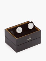 Thumbnail for your product : Dunhill Mother-of-pearl & Rhodium-plated Silver Cufflinks - Silver