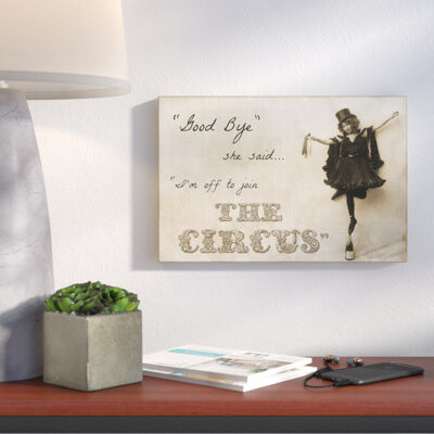 'Join the Circus' Graphic Art on Canvas