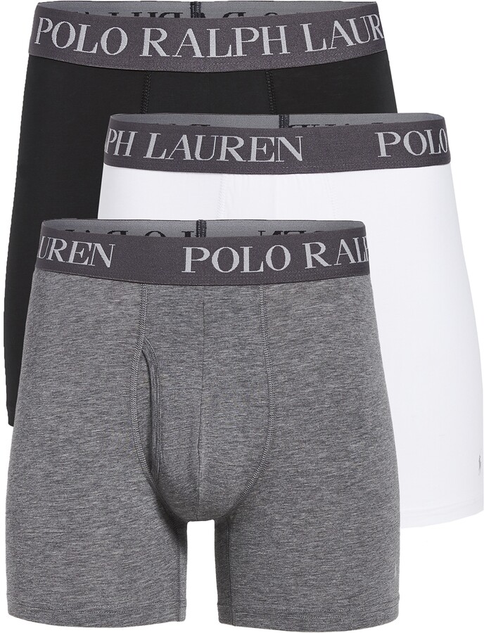 Polo Ralph Lauren Underwear 3 Pack 4D-Flex Lightweight Boxer Briefs ...