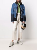 Thumbnail for your product : Faith Connexion Chain-Embellished Panelled Denim Jacket