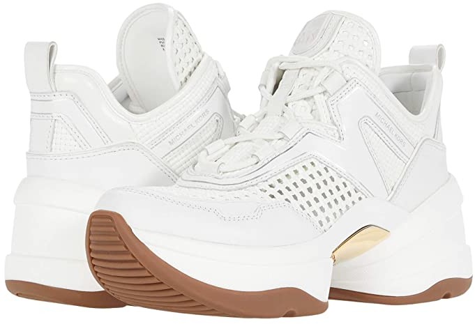 michael kors olympia sneakers white