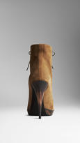 Thumbnail for your product : Burberry Calf Suede Ankle Boots