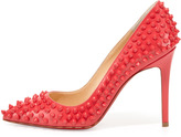Thumbnail for your product : Christian Louboutin Pigalle Patent Spikes Pump, Framboisine