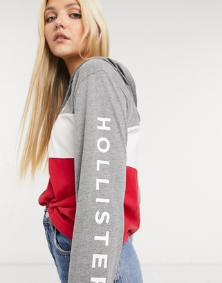 Hollister hoodie front logo