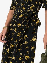 Thumbnail for your product : Ganni Floral-Print Wrap Dress