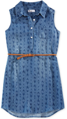 Epic Threads Geo-Print Shirt Dress, Big Girls (7-16), Created for Macy's