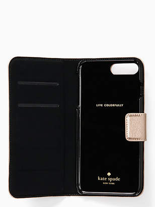 Kate Spade Metallic wrap folio iphone 7/8 plus case