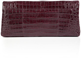 Thumbnail for your product : Nancy Gonzalez Crocodile Fold-Over Clutch in Bordeaux