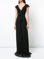 Thumbnail for your product : Carolina Herrera Ruched Detail Long Dress