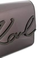 Thumbnail for your product : Karl Lagerfeld Paris K/Signature glossy shoulder bag