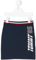 Thumbnail for your product : Tommy Hilfiger Junior elasticated waistband fitted skirt