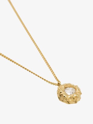 Joanna Laura Constantine Gold-Plated Wave Crystal Pendant Necklace