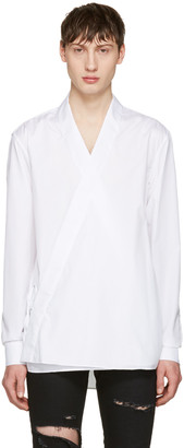 Balmain White Kimono Shirt
