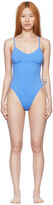 Thumbnail for your product : BONDI BORN Blue Emma One-Piece Swimsuit