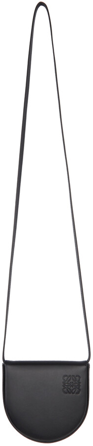 large heel pouch black