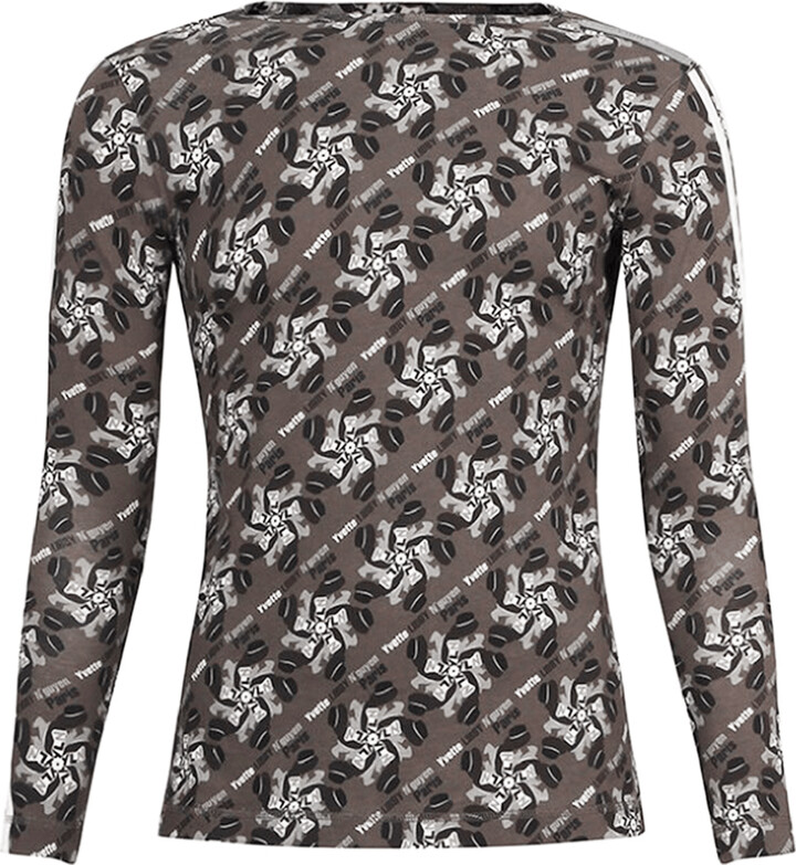 Boys Top T-Shirt lange mouwen van Yvette LIBBY N'guyen Paris Kleding Jongenskleding Tops & T-shirts Groen YVETTE COOL BT1 