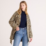 Thumbnail for your product : J.Crew Collection short trench coat in leopard