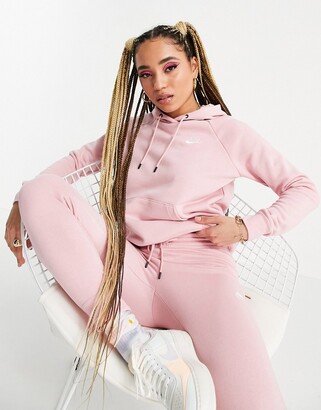 nike essential hoodie pink
