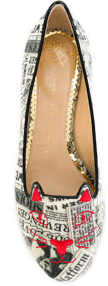 Charlotte Olympia Kitty slippers