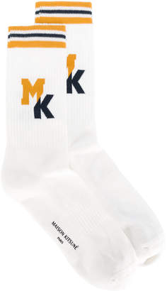 MAISON KITSUNÉ logo socks