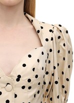 Thumbnail for your product : MARIANNA SENCHINA Polka Dot Printed Crepe Mini Dress