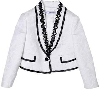 Dolce & Gabbana Embellished Cotton & Silk Brocade Jacket