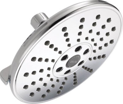 Delta Rain Adjustable Shower Head with H2Okinetic Technology