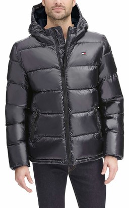 tommy hilfiger black coat