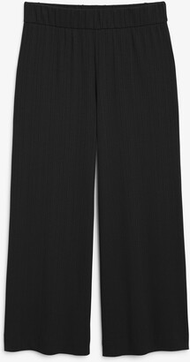 Monki Wide ribbed trousers
