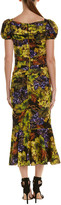 Thumbnail for your product : Dolce & Gabbana Ruched Silk-Blend Midi Dress