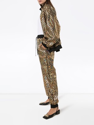 Gucci G Rhombus metallic track pants