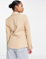 Thumbnail for your product : Parisian double breasted blazer in camel