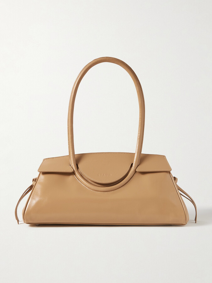 STAUD Maude Leather Shoulder Bag - Brown