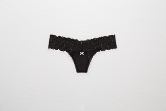 aerie Shine Thong + Lace