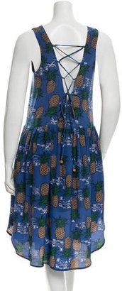 Sea Silk Pineapple Printed Dress w/ Tags