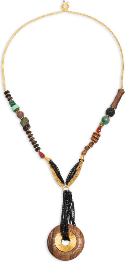 Nectar Nectar New York 18K Gold Plated Ona Long Chain Necklace