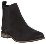 New Womens Superdry Black Millie Suede Boots Ankle Elasticated Pull On