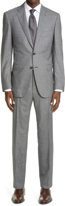 Canali Milano Trim Fit Textured Wool Suit - ShopStyle