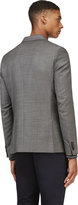Thumbnail for your product : Paul Smith Grey Wool Crosshatched Blazer