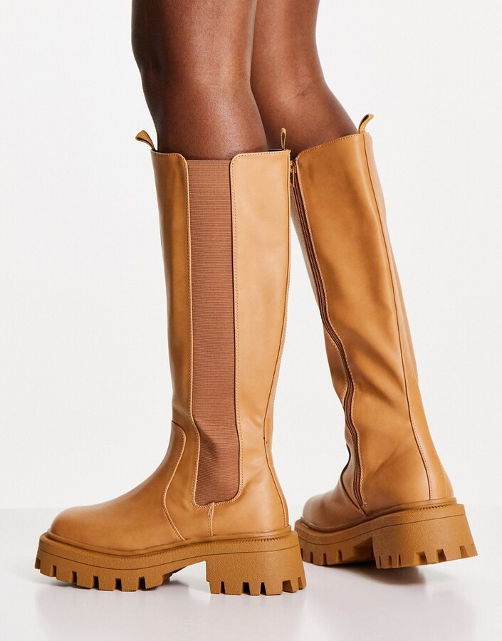 camel knee boots