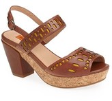 Thumbnail for your product : Miz Mooz 'Roma' Perforated Leather Sandal (Women)(Special Purchase)