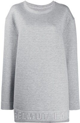 Helmut Lang Pre-Owned 2000s Logo Oversized Sweatshirt