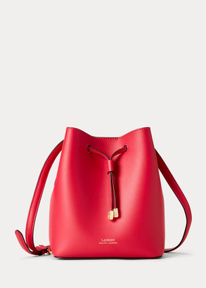 Polo ralph lauren mini debby drawstring bag in red clearance