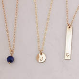 Thumbnail for your product : Lulu + Belle Set Of Gold Or Silver Personalised Layered Necklaces